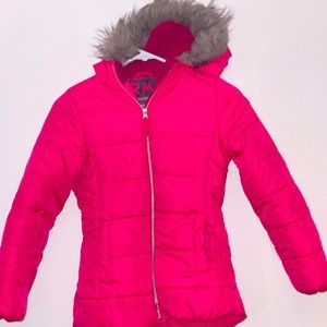 Girls size 8 pink winter jacket